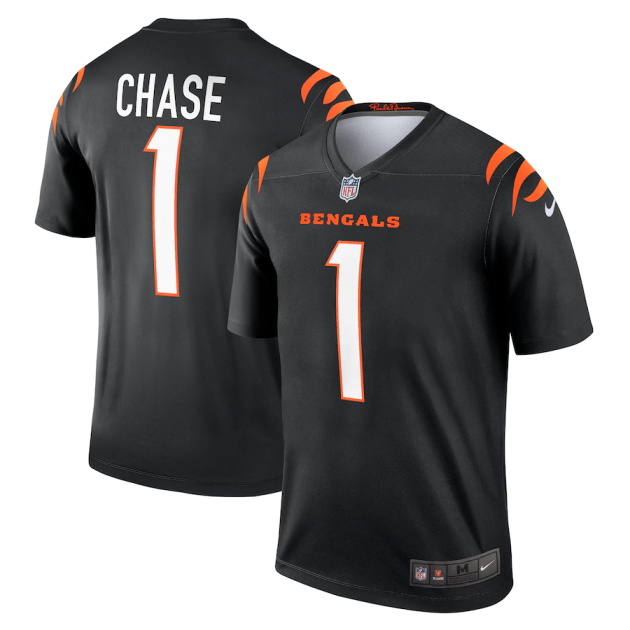 mens nike jamarr chase black cincinnati bengals legend jersey